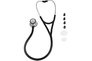 Odorkle Estetoscopio Médico de Acero Inoxidable, Estetoscopio profesional con Doble Máscara de para Auscultación Médica