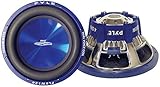 mini subwoofer bluetooth Blaue Spritzgussform - flache, progressive Spinne - 600 Watt Maximalleistung - Einbautiefe: 4,28 Zoll.