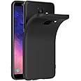 AICEK Cover per Samsung Galaxy A6 2018, Cover Samsung A6 2018 Nero Silicone Case Molle di TPU Sottile Custodia per Galaxy A6 