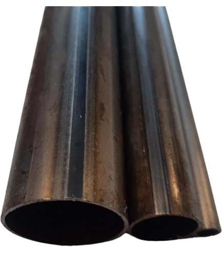 Rundrohr Stahlrohr Geschweißt – 88,9x8,0mm, Länge 1000mm, Schwarz