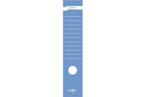 MEMOTAK SEI ROTA busta da 10 copridorsi adesivi cdr-c blu 7x34.5cm