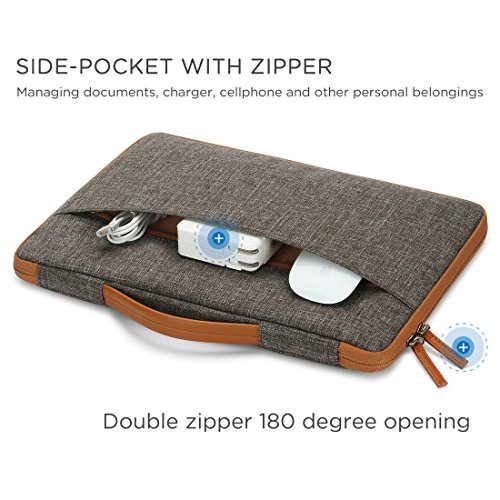 DOMISO 10 1 zoll Tablette H  lle Etui Notebook Tasche Tragende Handtasche Abdeckung f  r 10 5 inch iPad Pro   10 1 Zoll Laptops  Braun