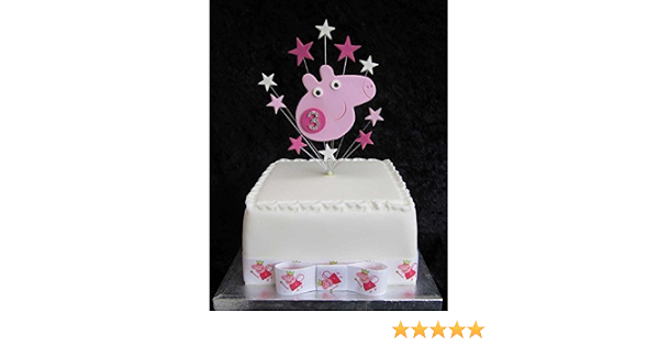 Decoration Pour Gateau D Anniversaire 3 Ans Chiffre En Strass Pour Petit Gateau Motif Peppa Pig 1 X M 25 Mm Peppa Pig Avec Nœud Ruban Gros Grain Amazon Fr Cuisine Et Maison