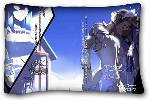 Soft Pillow Case Cover ( Anime Accel World ) Soft Pillow Case Cover 20*30 Inch (One Sides)Zippered Pillowcase suitable for California King-bed PC-Red-42671