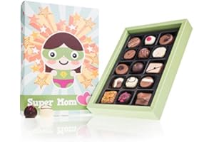 ‎CHOCOLISSIMO Super Mom Deluxe - 15 Pralinen | Edle Mischung | Geschenkidee | Geburtstagsgeschenk | Schokolade| Mutter | Geschenk für Mama | Mutti | Muttertag | Muttertagsgeschenk | Geburtstag