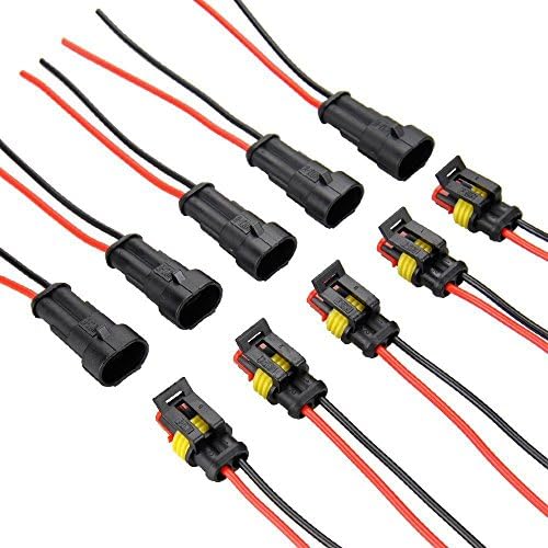 Honeysuck 2 Pin Electrical Car Waterproof Connector Plug with Wire