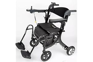 FMOGGE Andador Con Andador Eléctrico, Scooter Para Ancianos Silla De Ruedas Eléctrica Plegable Silla De Ruedas Liviana Carro Con Batería De Litio Para Ancianos