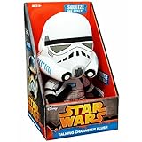 Vertical 9" Alto Jazwares SW01907- Star Wars Episodio VII Medio Stormtrooper de Felpa con Sonido, 23 cm de Altura