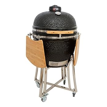 Mayer Barbecue Brenna Keramikgrill I Kamado Grill Mk 23 Mit Edelstahlwagen