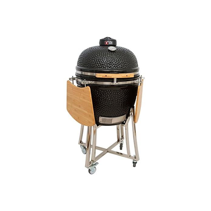 Mayer Barbecue Brenna Keramikgrill I Kamado Grill Mk 23 Mit Edelstahlwagen