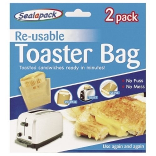 Sealapack Re-usable Toaster Bags Pack 2 Toasted Sandwiches Ready In Minutes