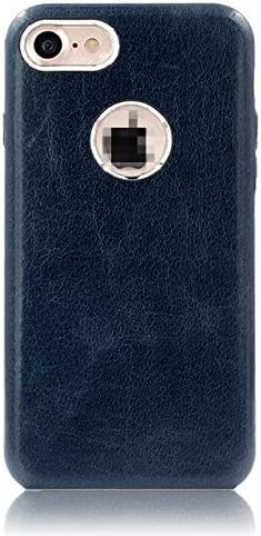 ONE LEFT! Luxury Genuine Leather Bumper Case For iPhone 7 (4.7' inch) by Impakt Accessories, Blue