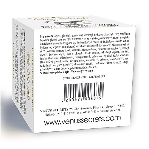 Anti Aging Creme mit Eselsmilch & Arganienöl für Gesicht und Hals – 50 ml – beruhigt die Haut und Hält Sie Geschmeidig – Antioxidantienschutz – Sorgt für eine tiefe Hydration – Reduziert Falten und andere Zeichen der Hautalterung – verbessert Hauttonus und Elastizität - 2