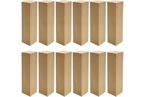 DOULEIN Basswood Carving Blocks,12 Pcs Unfinished Wood Blocks Natural Whittling Blocks Beginners Wood Carving Kit for DIY Carving, Shaping, Painting Creative Wood Art