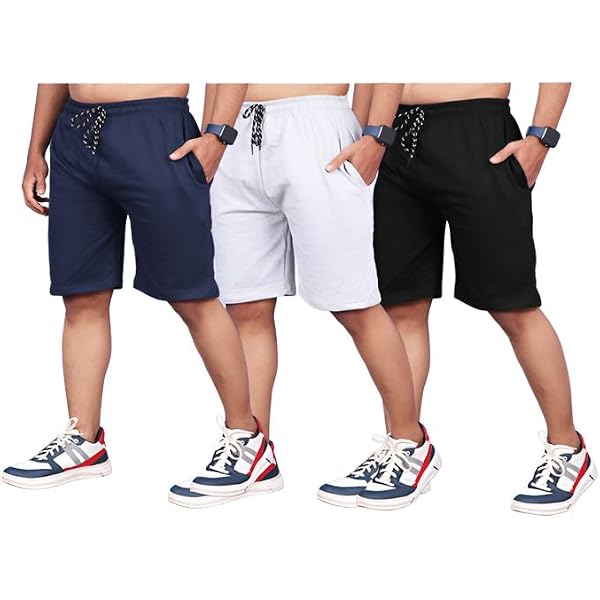 Bumchums Men's Bermuda Shorts - Assorted Colors & Prints, Cotton Drawstring Casual Beach Shorts