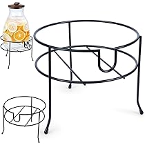 Weinfass 5 Liter Mit Holzständer - Glasfass Mit Hahn Für Wein & Spirituosen