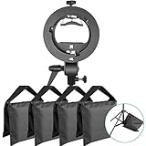 elinchrom beauty dish grid Sandsack: Jeder Sandsack wiegt 2 Pfund; 2 Reißverschlusstaschen jeweils; Jeder Beutel: ca. 9 x 10 Zoll