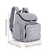 yuhan Oxford Baby Wickeltasche Windel Rucksack Windel Pad ändern Pad Isolierung Tasche Passform am Kinderwagen - 6