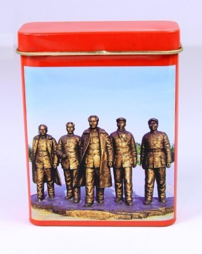 Ciggerette Packet Tin - Communist Propaganda Poster Design (Gold Statues)