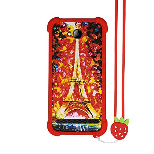 Case for ZTE N817 QLink Wireless Legacy Case Silicone border + PC hard backplane Stand Cover TT