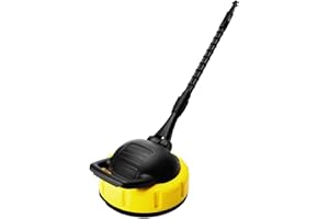 TUXXJZM Kärcher Flächenreiniger Für Hochdruckreiniger, Spritzwasserschutz, Terrassenreiniger Für Kärcher K-Serie K2 K3 K4 K5 K6 K7, Rotierende Hochdruckreiniger Zubehör, Rotationsbürste Mit Langem Griff