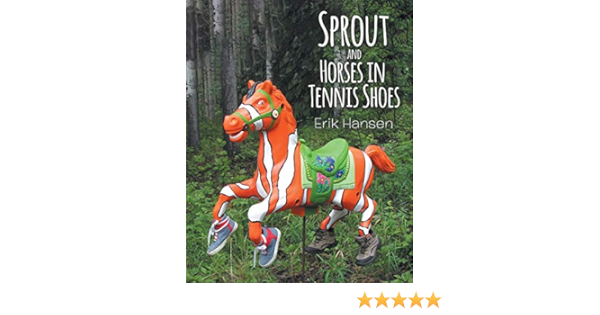 tennis shoes with horses on them