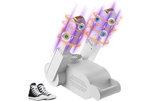 DAJASD Asciuga Scarpe Elettrico, 180W Asciuga Scarponi In Modo Veloce Con Timer, 360° Asciuga Scarpe Calcio Scalda Scarponi Sci, Asciuga Scarpe Da Calcio Per Scarpe Guanti Calzini Cappelli