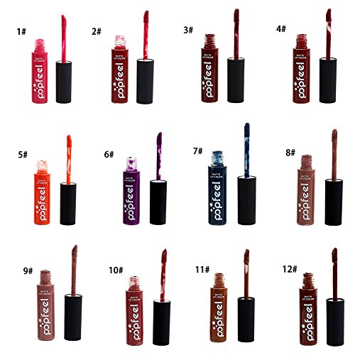 ROMANTIC BEAR 12 Farben Wasserdichte Matten Flüssiger Lippenstift Lang Anhaltende Kosmetik-Set - 5