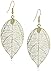 Produktbild Zeeme Fashion Damen Ohrhänger Metall Blatt vergoldet 6.2 cm 374030016
