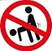 Produktbild VERBOTEN - Bareback S.E.X. von hinten - Aufkleber Sticker Folie Durchmesser 100 mm rund