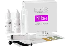 ELOS Aqua Test NH3/4 - Test Kit per l'analisi dell'ammoniaca in Acqua Dolce e Marina