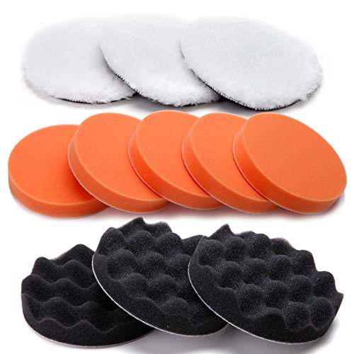 18 PCS Polierschwamm Kit für Auto Polierer Sander Poliermaschine Polieren - 2