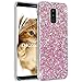 Produktbild Galaxy A6 Plus 2018 Hülle [mit HD-Schutzfolie],OKZone Luxus Glitzer Bling [Glänzende Mode][Ultra Dünn] Designer Weich TPU Bumper Case Silikon Schutzhülle Handy Tasche Rückseite Hülle Etui Cover TPU Bumper Schale für Samsung Galaxy A6 Plus 2018 (Rosa)
