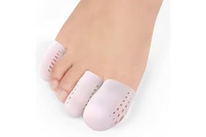 COGANA 14 Pièces Protège Orteils Silicone, Amélioré Protecteurs D’orteil Respirants, Petite Capuchon Orteils, Protège Gros Orteil, Idéal pour Ampoules, Callosités, Cors.