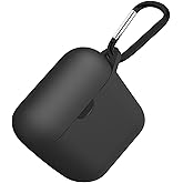 Nanospace Jbl Tune Flex Silicone Color Case with Full Protection Hook (THE PRODUCT IS NOT HEADPHONES) (black)