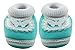 Neska Moda Baby Infant Soft Light Blue Mint Booties-12 CM Length For Age Group 6 - 18 Months RS.199.00