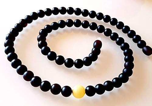 Baltic Amber Necklace / Round Beads / Unisex / Certified Genuine Baltic Amber