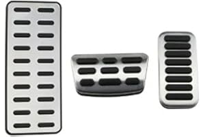 UMDJJU Auto Pedal Abdeckung Für Hyundai Für Kona Für Kauai OS SX2 2018~2025 Anti-Slip Edelstahl Fußstütze Kupplung Abdeckung Zubehör Auto Gas Brems Rest Pedale Pedalabdeckung Accelerator(3pcs)