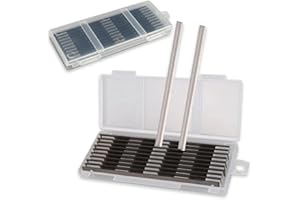 ETRADEMART 20 PCS Reversible Electric Planer Blades 82mm, Durable Stainless Steel Planer Blades with Two Cutting Edges, Precision Ground HSS for Makita, Bosch, Hitachi, Professional & DIY Woodworking