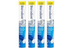 AUSOMECHOICE Active Plus Denture Cleaning Tablets 30 (Pack of 4 Total 120 Tablets)