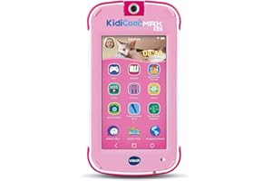 VTech - KidiCom Max 3.0 Rose, Portable Enfant Sans Forfait Sécurisé - 3/8 Ans – Version FR