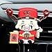 Produktbild chlliacrow Fortuna Autotelefonhalter Gott des Reichtums Handyhalter Luftauslass Handyhalter Leuchtend Gott des Wohlstands Kfz-Entlüftungshalterung Schwerkraft Phone Stand Cradle Holder Red