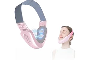 TAOZHUGONG Elektrisches V Gesichtsmassagegerät, Elektrisches V-Face Shaping Massager, EMS Facelifting Gerät Gesicht Gesichtsmassagegerät Gegen Falten (Rosa)