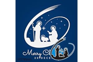 YunTrip - Fustelle per biglietti di Natale, motivo natività, in metallo, stencil per fai da te, scrapbooking, album fotografici, carta decorativa, per biglietti di auguri e inviti
