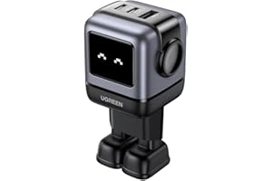 UGREEN UNO USB C Ladegerät, 65W USB C Netzteil 3-Port GaN Schnellladegerät LED Display kompatibel mit MacBook Pro/Air, iPad, iPhone 17 Pro Max, 15 16, Galaxy S25 Ultra, Steam Deck (Schwarz)