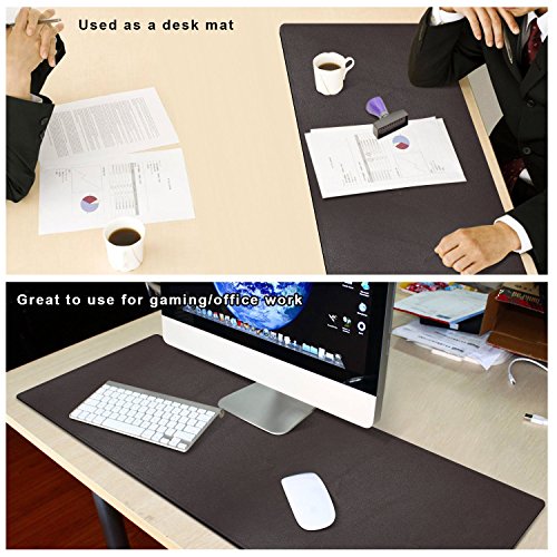 Alfombrilla de rat n de la PU de la Superficie de Cuero CACOY Gaming y Oficina Coj n de escritorio multifuncional del escritorio 1000 x 400 mm Antideslizante Base bordes cosidos y Impermeable para PC Ordenador Teclado - Marr n Oscuro reviews Alfombrilla de rat n de la PU de la Superficie de Cuero CACOY Gaming y Oficina Coj n de escritorio multifuncional del escritorio 1000 x 400 mm Antideslizante Base bordes cosidos y Impermeable para PC Ordenador Teclado - Marr n Oscuro