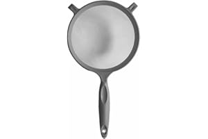 NAEEM SONS Plastic Sieve Fine Mesh Strainer Sieve Baking Flour Large Mesh Sieves and Strainer for Powder Food Washing Draining Pasta Spaghetti Rice Salad Vegetable Kitchen Accessory Assorted Colors (Pack of 1)