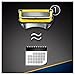 Gillette Fusion ProShield FlexBall Men's Razor Handle, Pack of 9 Blades 