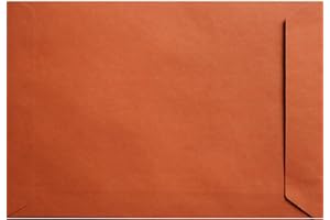 Netuno 25 buste a sacco arancioni formato C5 162 x 229 mm 110g Design Eko Orange buste da lettera colorate grandi a5 carta riciclata buste per lettere c5 buste spedizione colorate ecologiche arancio