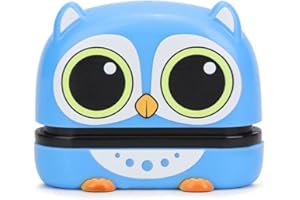 AOYYGG Name Stamp for Children Clothes, Personalised Name Stamp Cute Custom-Made Waterproof Seal Label Stamp Student Clothes Chapter Security Name DIY Stamp Sticker (DIY Material Not Engraved) (Blue)